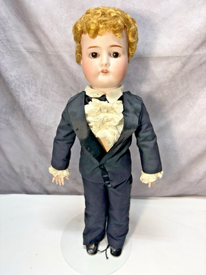 Antique German 22'' Cuno Otto & Dressel 1912 Boy Doll    CC-37