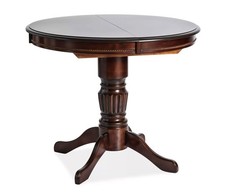 Esstisch Küchentisch 90-125x90cm Nussbaum dunkel ausziehbar Jugendstil 86192508