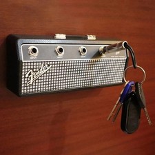 Fender Jack Rack Key Holder Includes 4 Keychain - USA Seller