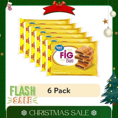 6 pack Great Value Fig Bars, 32 oz, Free Shipping