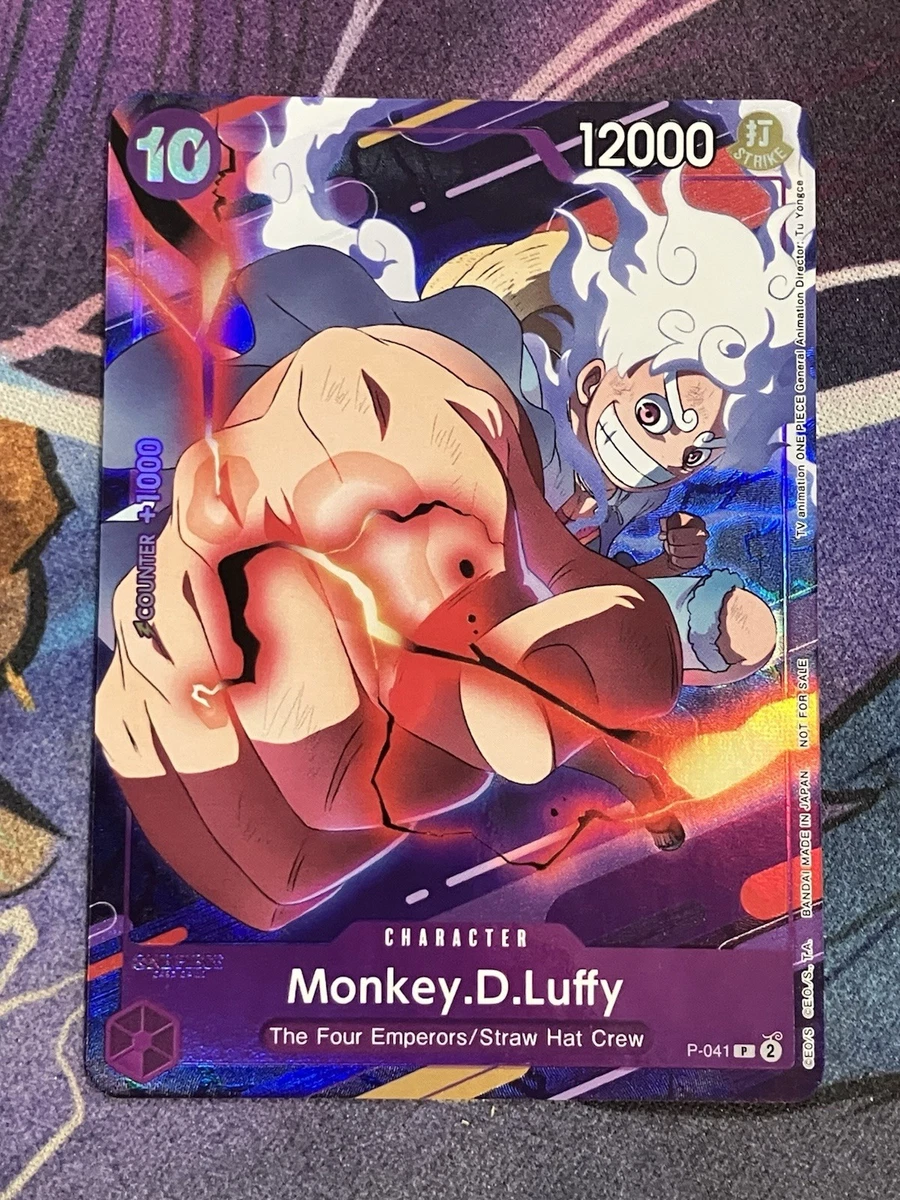 Monkey.D.Luffy P-041 One Piece Promotion Cards for sale | eBay