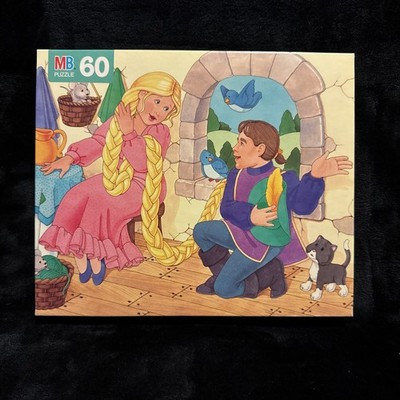 Vintage 1993 Rapunzel 60 Pc. Storybook Puzzle - Milton Bradley 4987-5