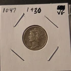 1930 Winged Liberty Head Mercury Silver Dime In Very Fine Condition