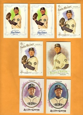 Hisashi Iwakuma lot of 12 w/ 3 SPs A & G Baseball - UNLIMITED SHIPPING FOR $4.00