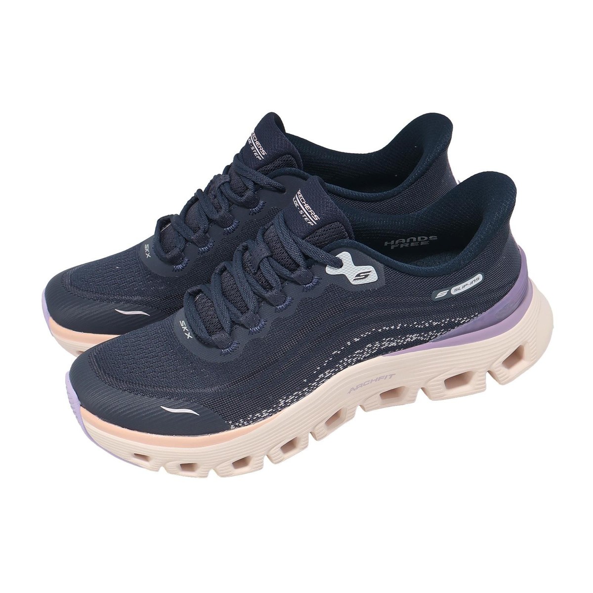 Skechers Arch Fit Glide Slip-Ins Navy Multi Women Casual Shoes