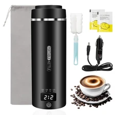 Kettle Water Boiler 12V Portable Electric Car Coffee Maker 500ml 4 Adjustable