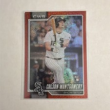 Topps 2024 Series One Red Foil Serial #5 Colson Montgomery Rookie White Sox #157