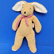 KÄTHE KRUSE CONIGLIO SPUGNA ANIMALE DI STOFFA 35 CM CONIGLIO PELUCHE MARRONE FOULARD