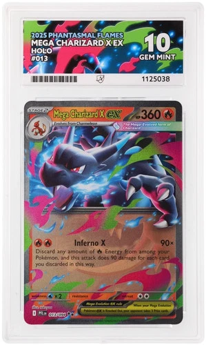 ACE 10   - Mega Charizard X ex - 013/094 - Phantasmal Flames - Pokemon