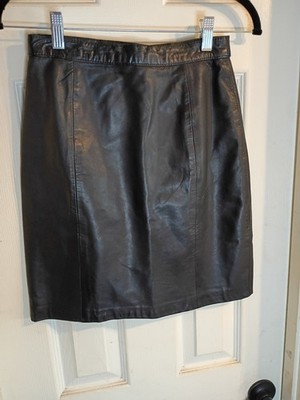 I.O.U Leather Mini Skirt Black Sz. 7  Dance Festival Edgy