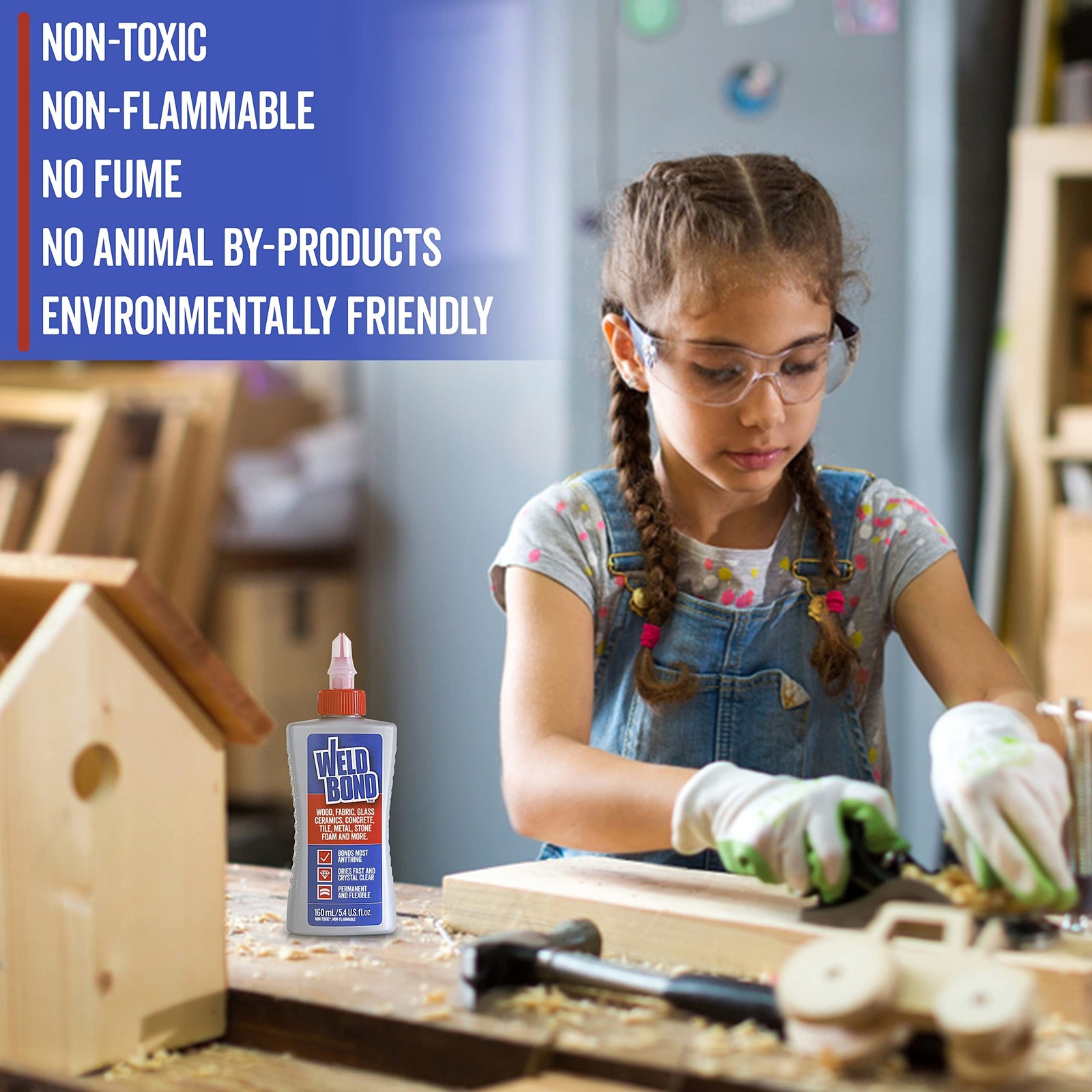 Weldbond All Purpose Glue, Bonds Most Anything! Non-Toxic Glue, Use as Wood G...