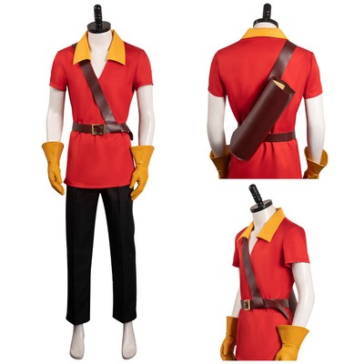 Beauty and the Beast Gaston Cosplay Kostüm Outfits Herren Halloween Party Anzug