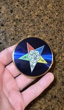 RARE 1940S STRATTON ENGLAND WELL MADE MASONIC ORDER OF THE EASTERN STAR COMPACT