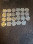 Lot Of 23 Pre 1965 Roosevelt Dimes. Approximately 1.66 Ozs. Of Silver