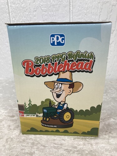 Pete The Painter Bobblehead PPG Industries 2018 Down On The Farm In Box - Picture 8 of 8