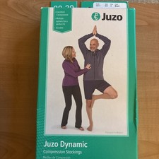 juzo dynamic 20-30 mmHg Knee High With Silicone Border Full Foot Size II Black