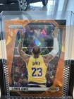 LeBron James 2024-25 Panini Prizm Chalk Toss #130 Orange Cracked Ice Prizm