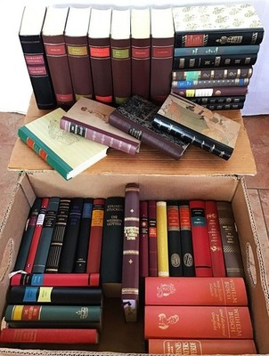 43 Bücherpaket in Leder gebunden Klassiker Romane Paket Dekoration Bücherregal