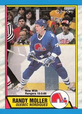 Randy Moller Quebec Nordiques 1989 O-Pee-Chee Hockey #259
