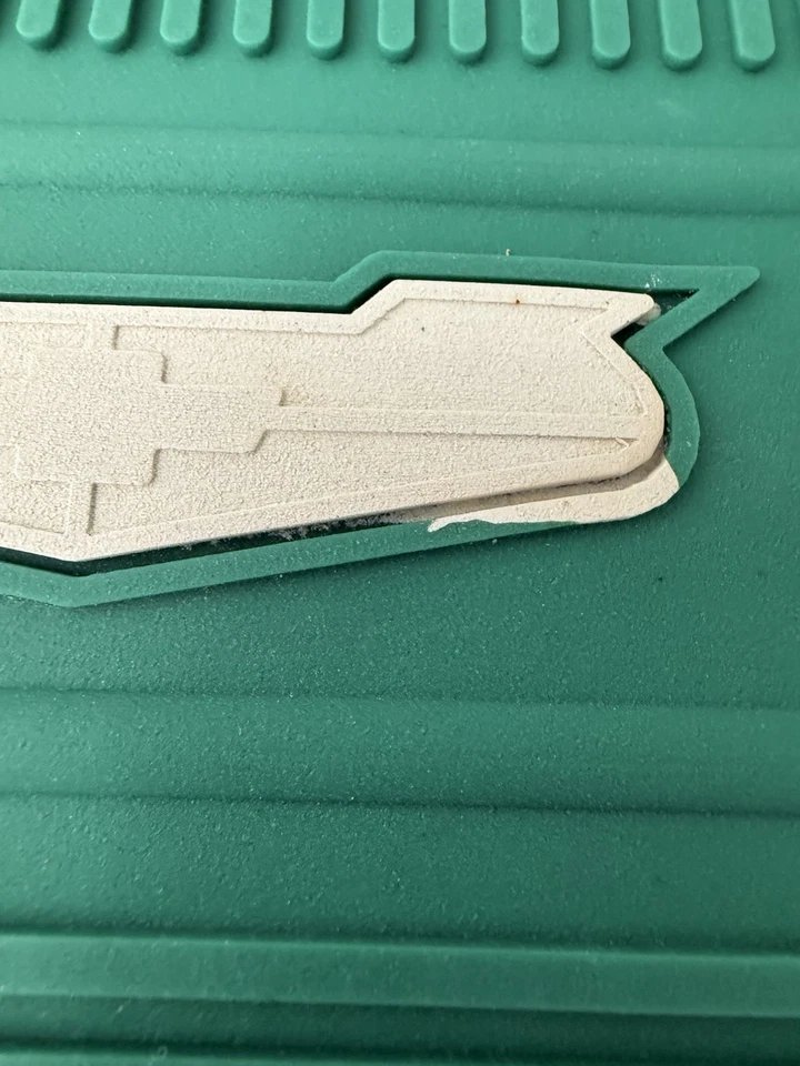 RARE 1958 Chevrolet Impala Original Style Rubber Floor Mats Green - Image 3 of 4