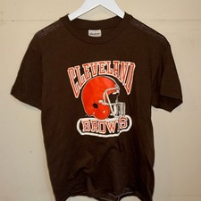 NFL Cleveland Browns Stedman Made in USA Single Stitch M Vtg y2k 90s Rare