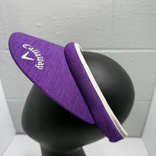 Cappello donna visiera CALLAWAY GOLF berretto clip barra viola logo ricamato - Foto 9 di 11