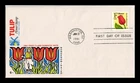 DR JIM STAMPS US COVER TULIP FLOWER F RATE FDC COVER CRAFT CACHET INSERT
