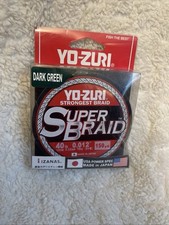 Yo-zuri super braid 40 Pounds. 150 Yards. Rt1860 Dark Green. Brand New.