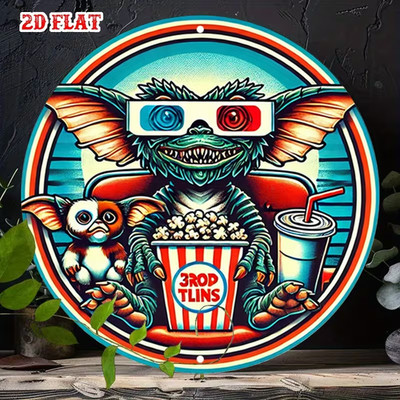 E.T. & Elliott Vintage Cinema Art, 7.87 Inch Durable Aluminum Tin sign 2D Retro