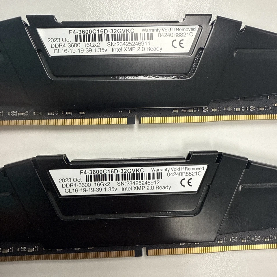 G.SKILL Ripjaws V 32GB (2x16GB) DDR4 3600 CL16 Desktop RAM Kit PC4-28800 - Image 3 of 3