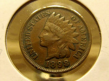 Sharp XF+ 1898 Indian cent ... a better date coin ( item #6A005 )