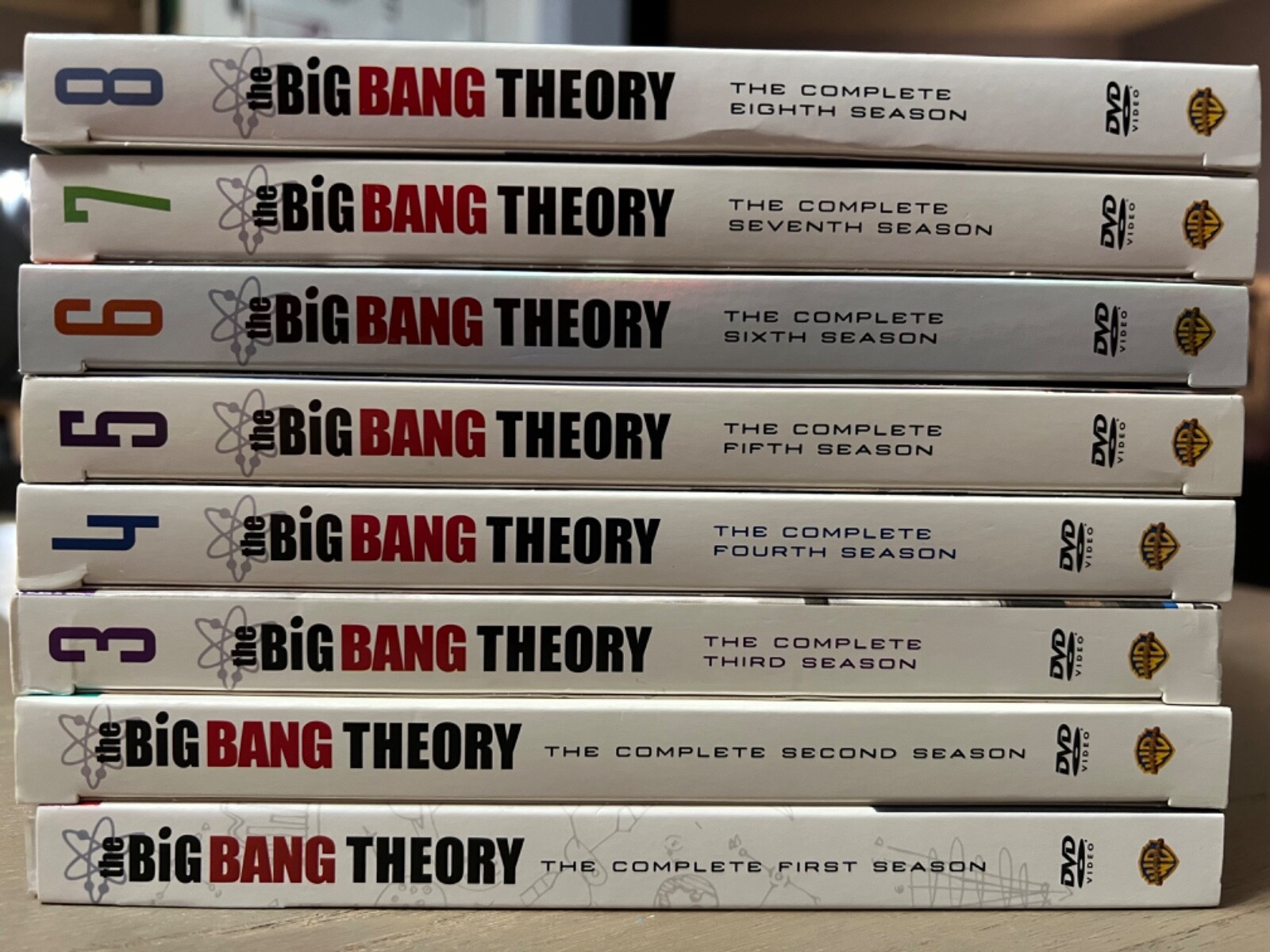 Big Bang Theory Seasons 1-8 DVD Set 1 2 3 4 5 6 7 8 in original cases ...