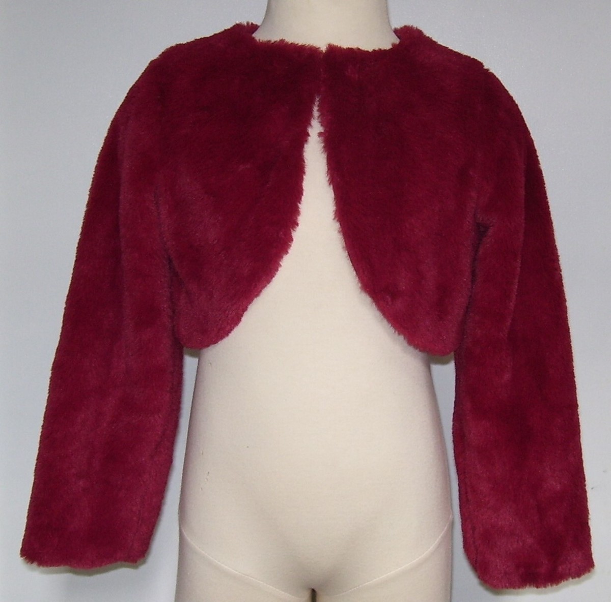 Fur Bolero Maroon Bolero Jacket Allegra K Women's Cropped Open