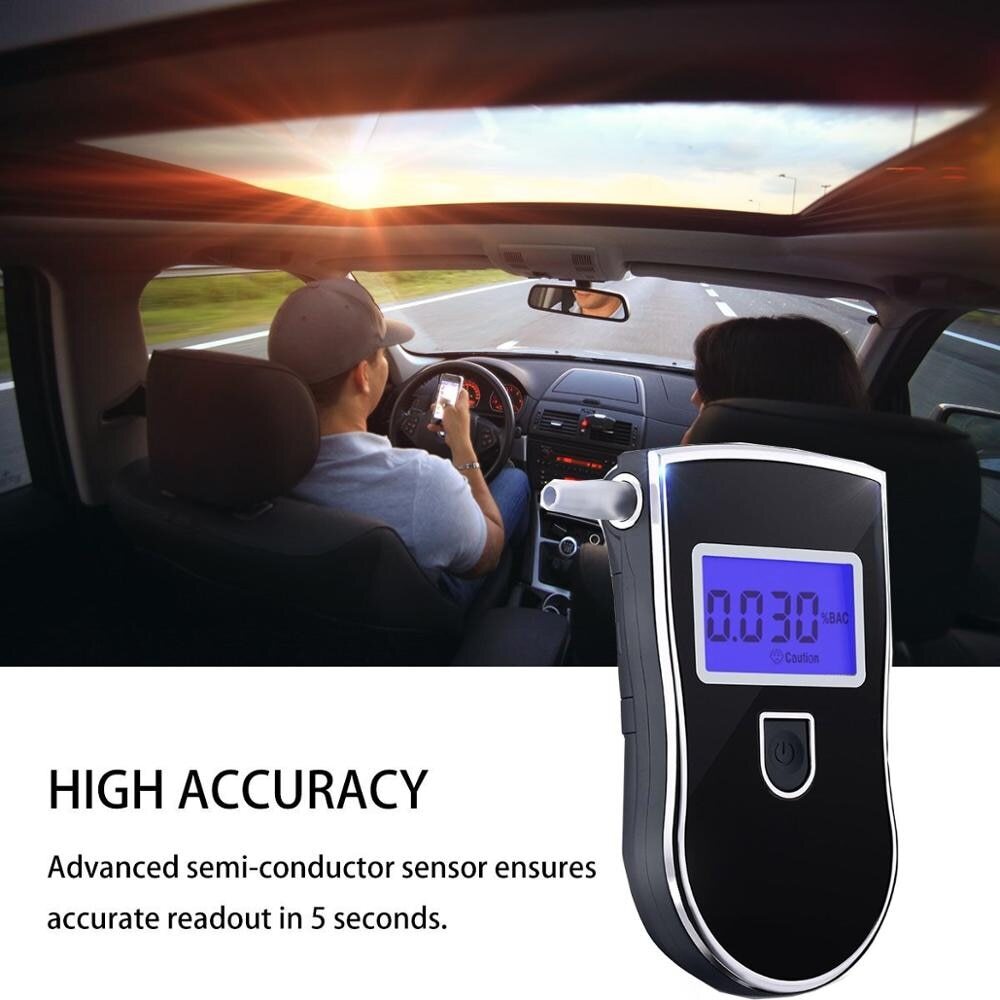 Testeur d'alcoolémie d'haleine numérique pour lever le doute avant de conduire