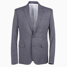 DSquared2 Extra-Slim 'Paris' Solid Medium Gray Wool Suit 42R Eu 52 NWT