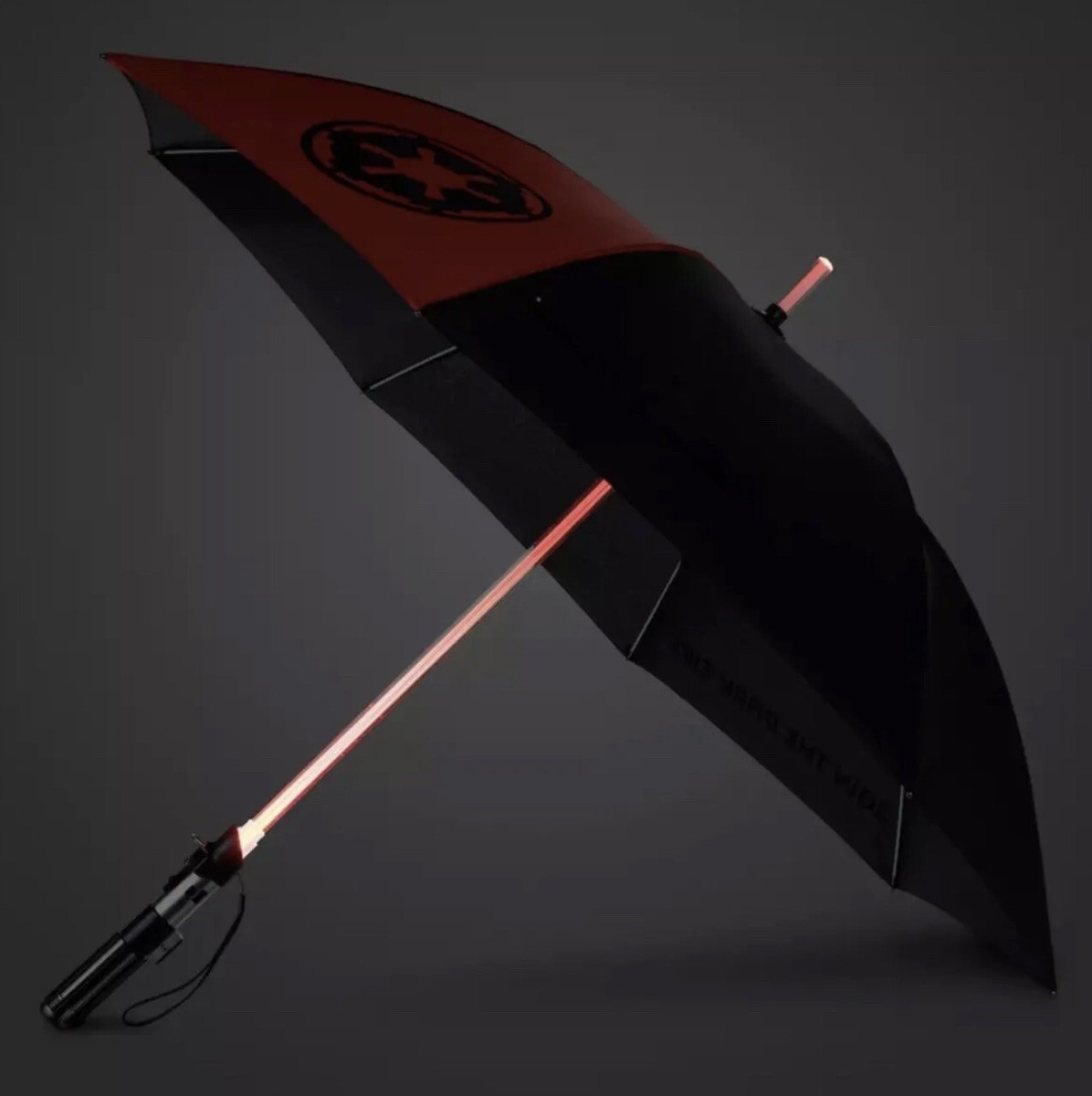 Disney STAR WARS Light-Up Light Saber Umbrella Galactic Empire