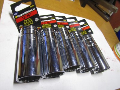 GEARWRENCH 1/2'' Drive, 15/16'' SAE Socket, 12 Points QTY 5
