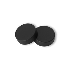 Pair Matt Black Cover Caps for Heated Towel Rail Radiator blanking plug air vent