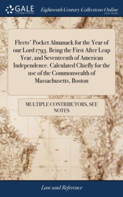 Multiple Contributor - Fleets' Pocket Almanack for the Year of our Lor - X555z
