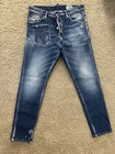 Dsquared2 Men’s Stonewashed Tapered Slim- Cut Jeans, Size 50, Blue — photo 1