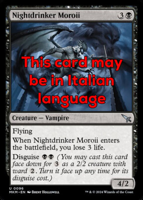 MTG NIGHTDRINKER MOROII FOIL EXC - MOROII BRAMANIME 96 - MKM - MAGIC