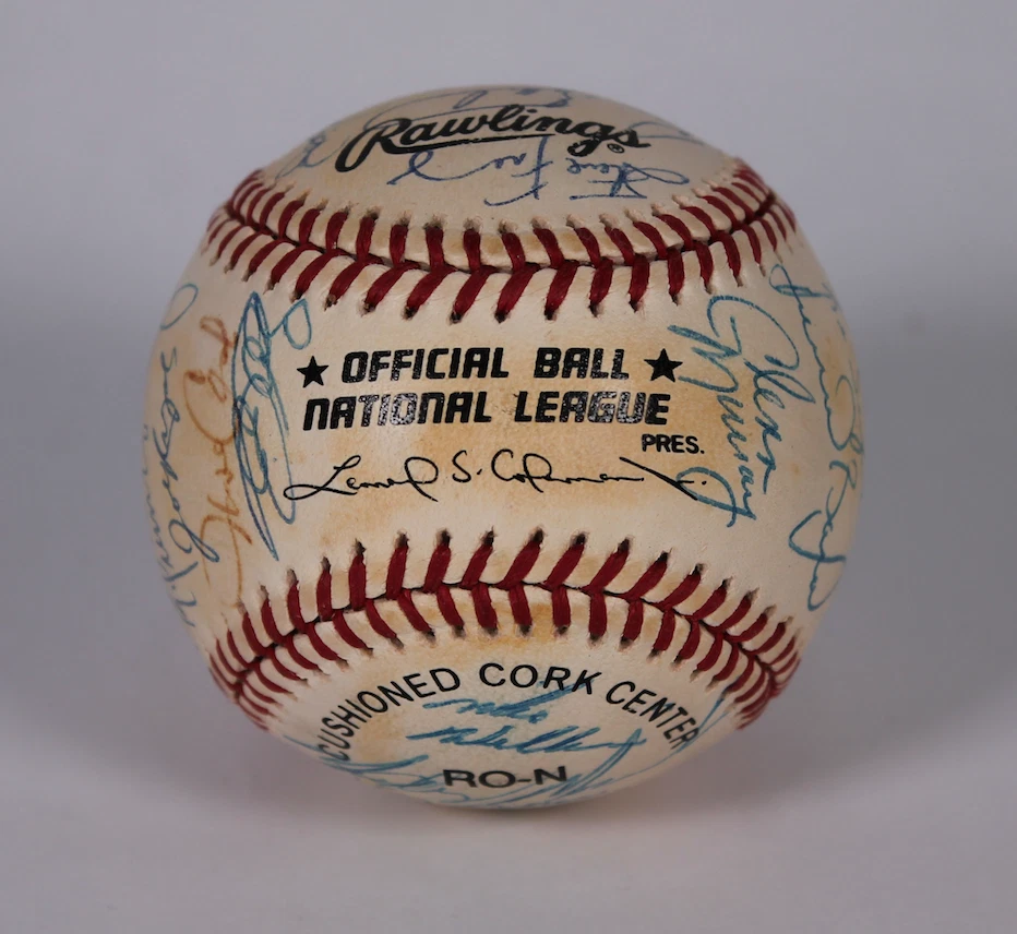 Equipo de los Filis de Filadelfia 1996 autografiado firmado béisbol AMCo LOA 17445 Foto 2 de 4