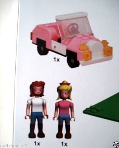 JUEGO DE JUGUETES DE CONSTRUCCIÓN PARA NIÑOS BEST-LOCK, más de 160 PC, CAFETERÍA, AUTOMÓVIL, BIBI Y TINA - Imagen 5 de 6