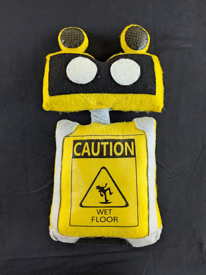 Five Nights At Freddy's Security Breach Custom Caution Bot Plush 15''
