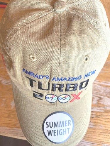 Amrad's Amazing New Turbo200X(Dist.by Global)All Cotton Adult Tan Adj.Back Cap - Picture 2 of 9