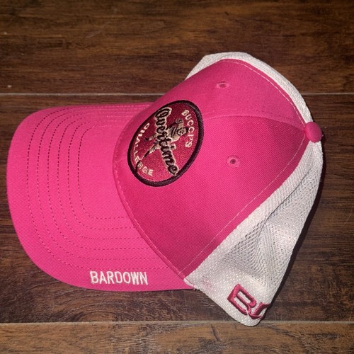 Bucci's Overtime Challenge Hat Cap Mesh Back Pink White John Buccigross Hockey - Picture 5 of 13