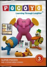 Pocoyo Learning Through Laughter DVD Season 1 Super Pocoyo + 12 Story Free Ship
