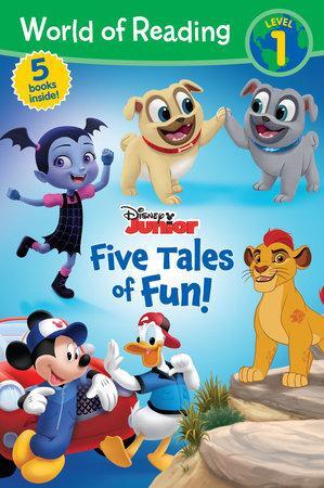 WORLD OF READING DISNEY JUNIOR FIVE TALES OF FUN LVL-1 READER GRAPHIC NOVEL SET