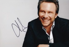 CHRISTIAN SLATER signed Autogramm 20x30cm MR ROBOT in Person autograph COA
