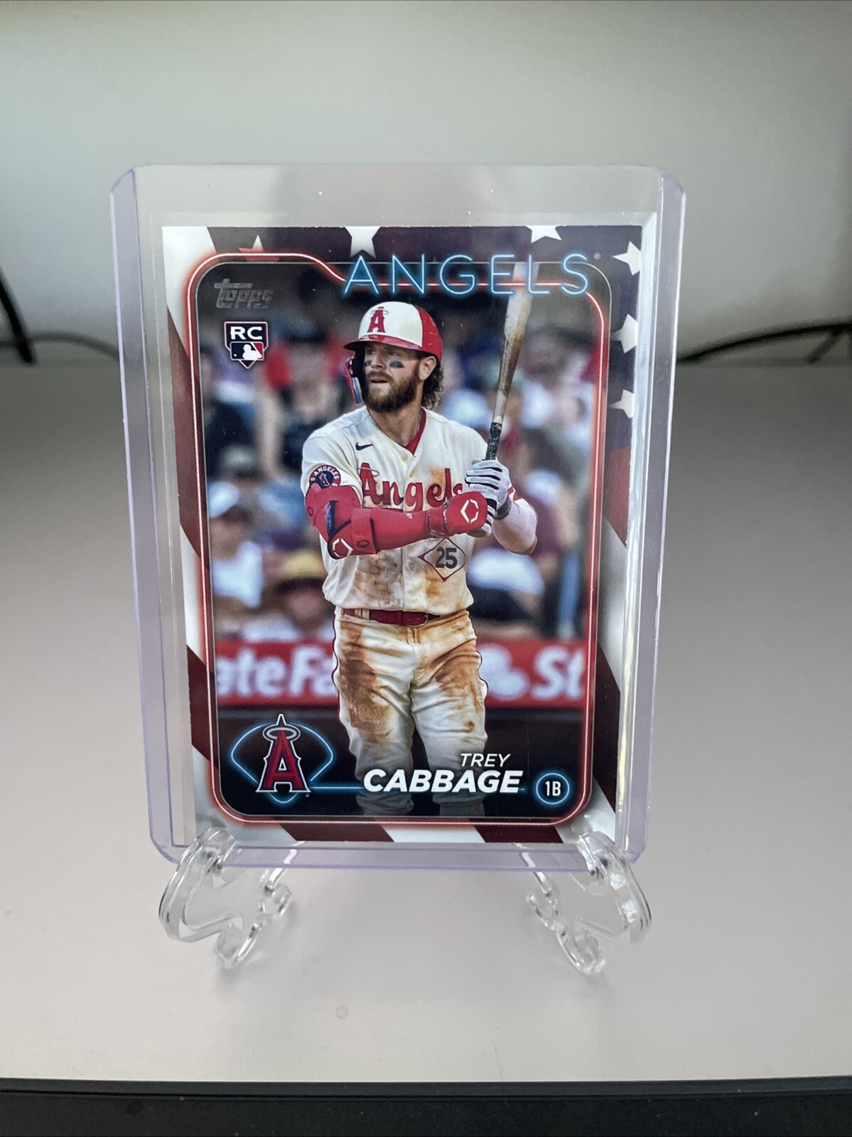 2024 Topps Series 1 - #321 Trey Cabbage (RC) Independence Day /76 Rare Angels